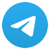 Telegram logo white paper plane on blue